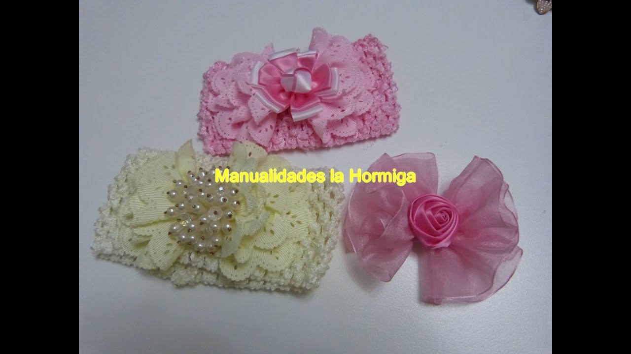 Como hacer lazos de liston super faciles para  el cabello, How To Make a Hair Bow