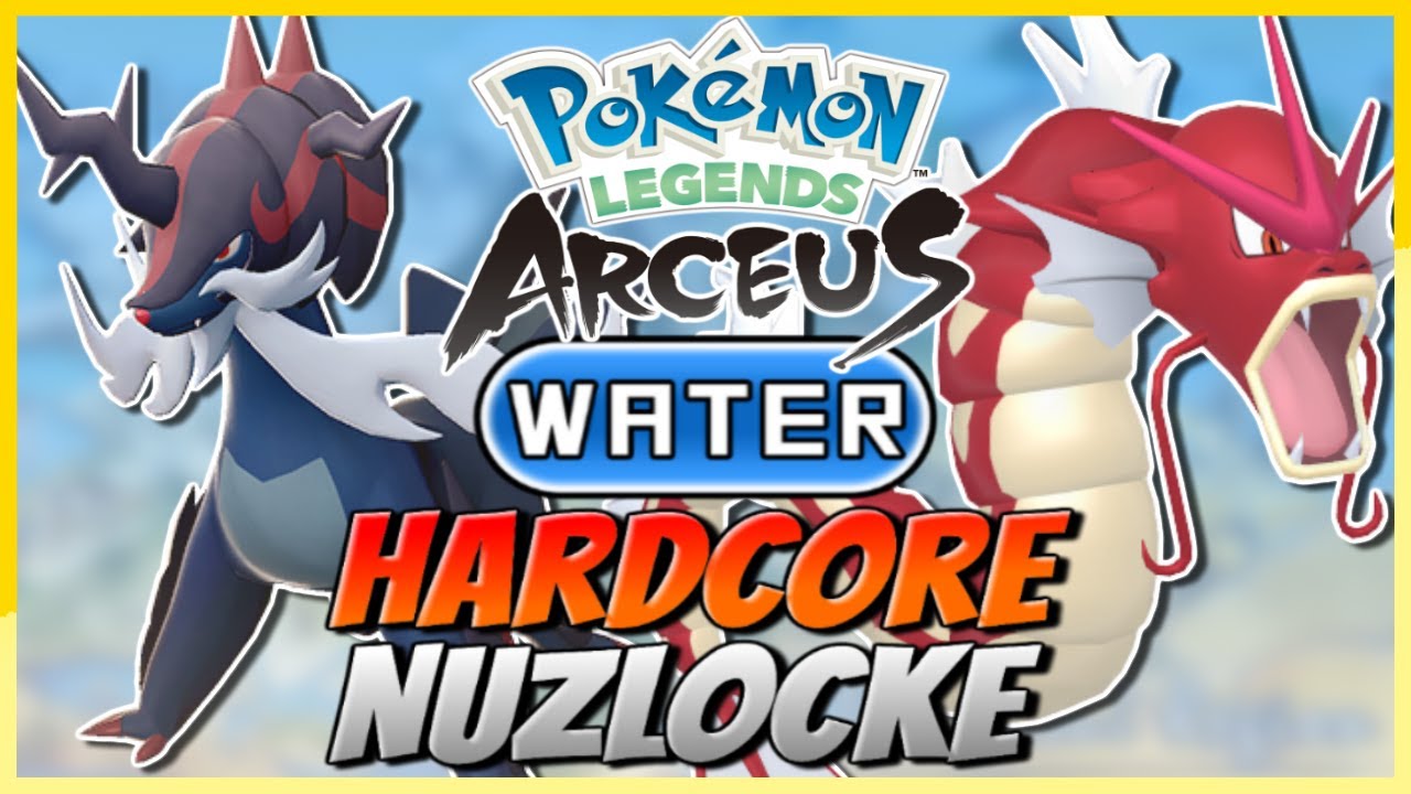 Pokémon Legends Arceus — только типы ВОДА — Хардкорный Назлок