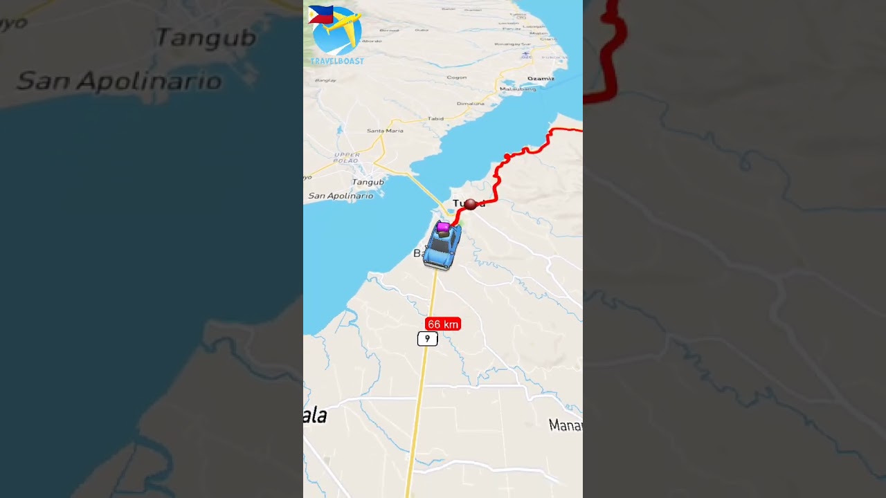 Iligan City to Pagadian City #travelboast #philippinestravel #philippinesvacation #map