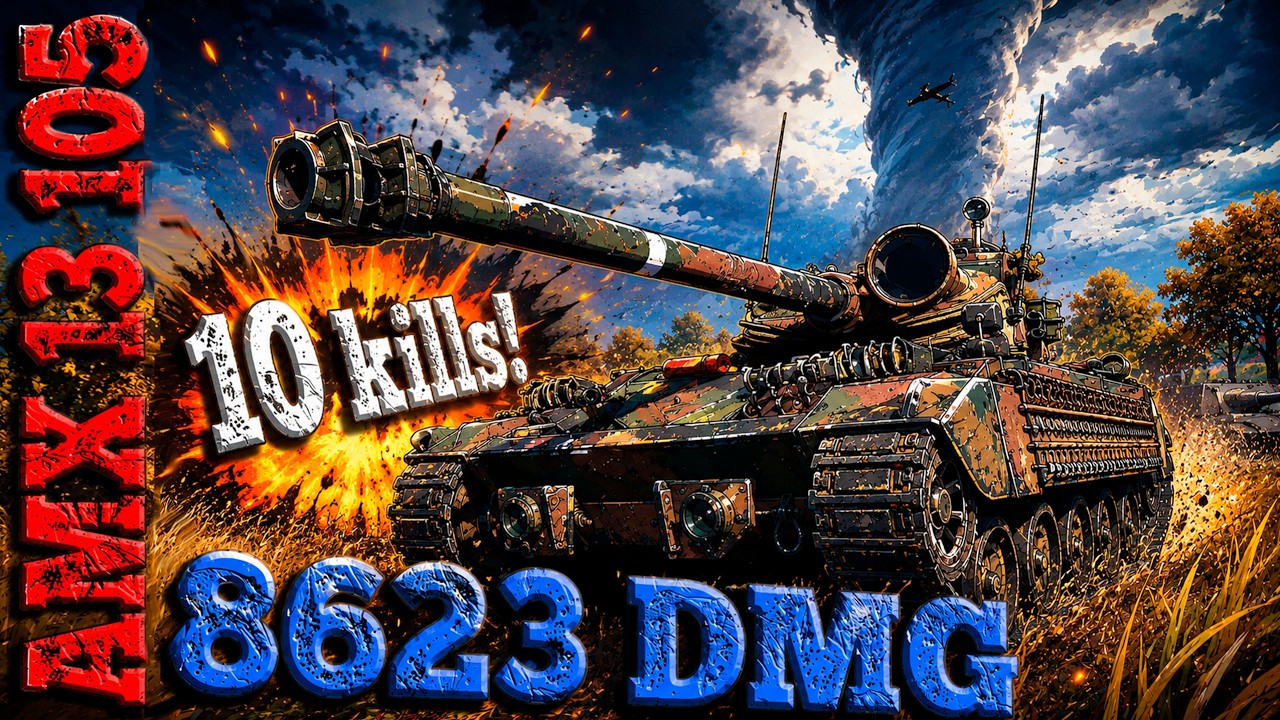 AMX 13 105 Ace tanker WoT /  бой на мастера WoT replays