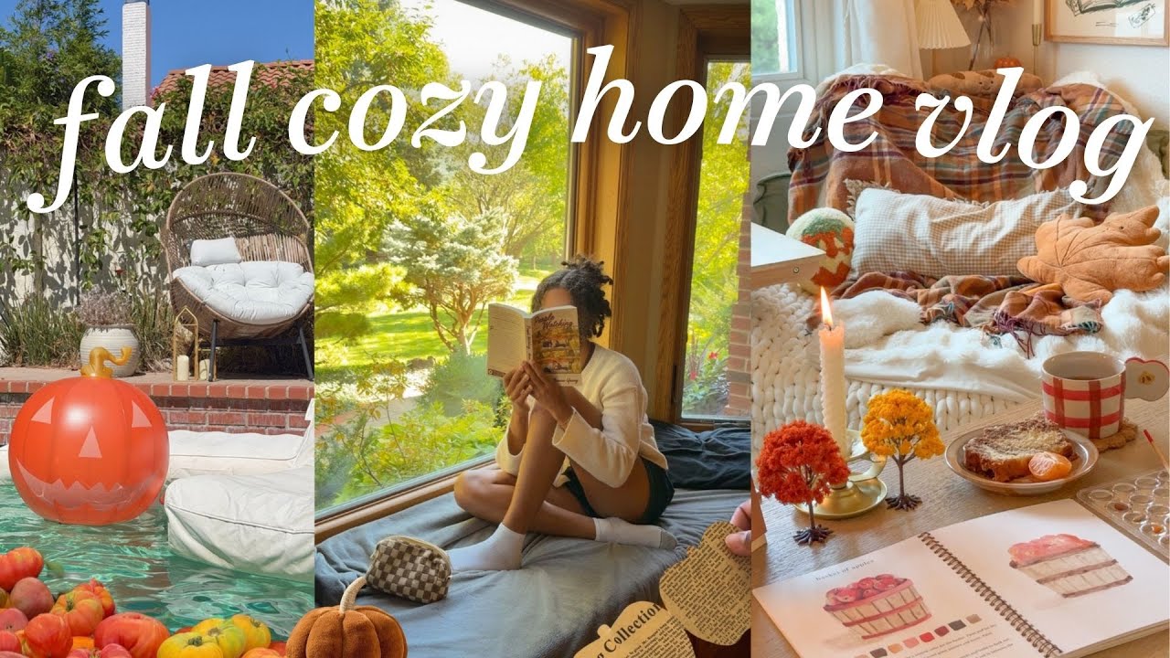 Cozy Home Vlog🍂 cozy fall hobbies, chatty catch up, & daily life!