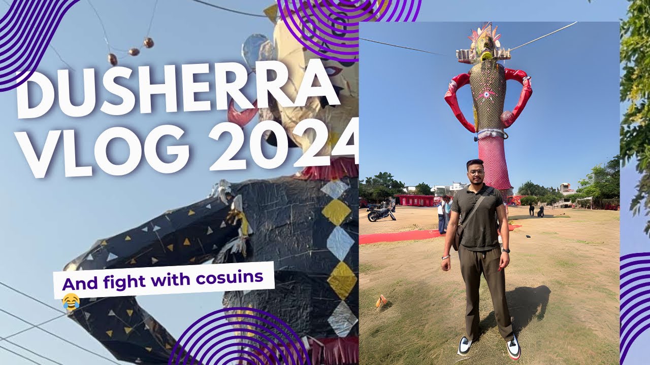 Happy dusherra 😍 and fight with cousins 😂 #Dushera2024 2. #DusheraVlog #HappyDushera