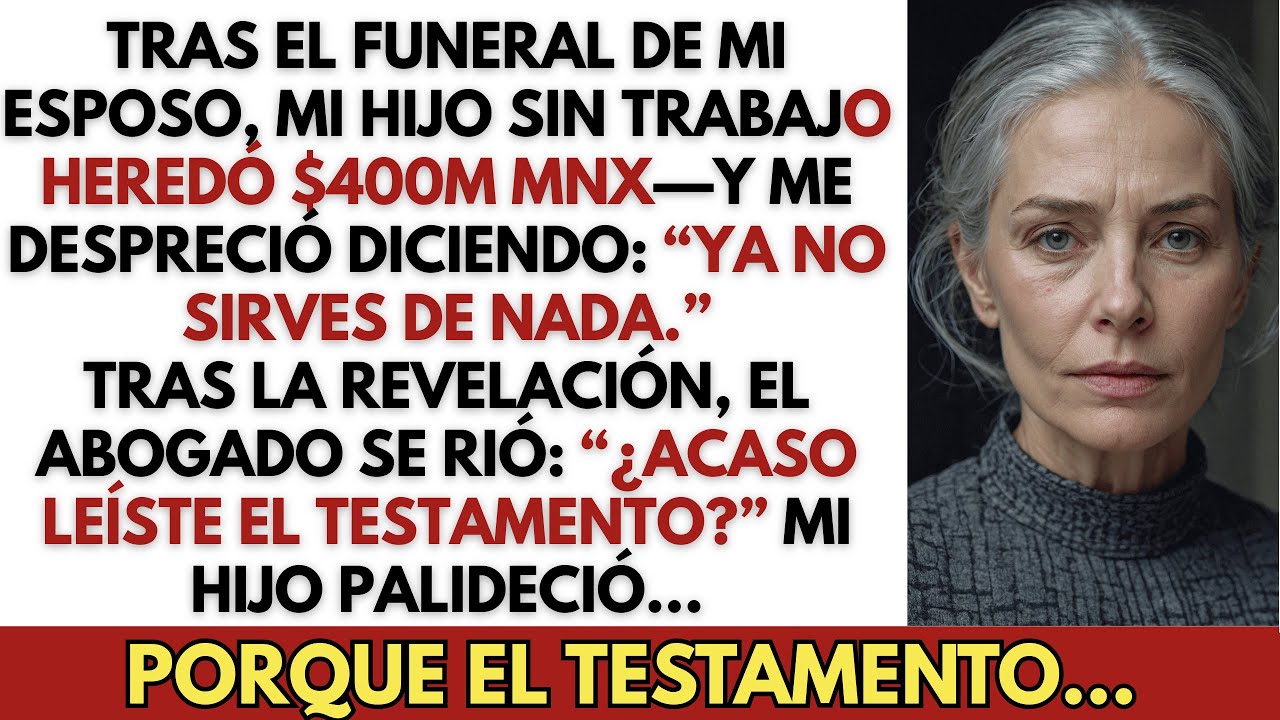 Mi hijo heredó cuatrocientos millones de pesos y me echó de casa—doce horas después, me suplicaba...