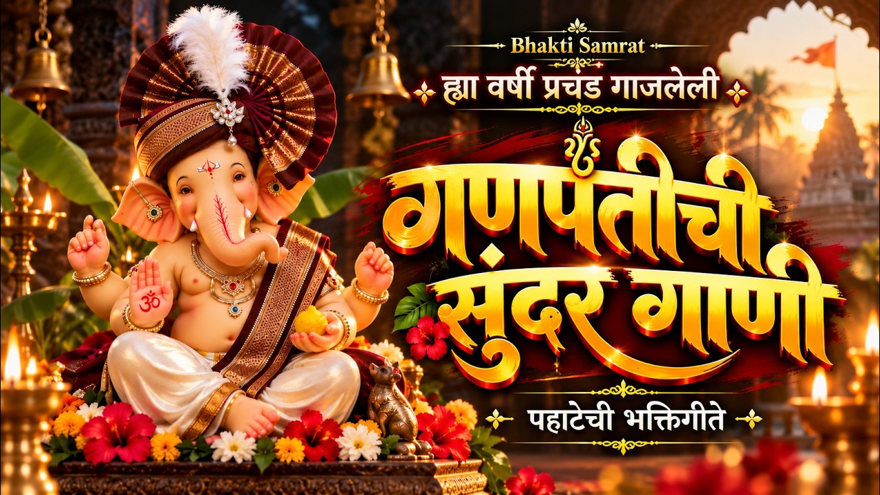 Ganpati Bhakti Geete 2026 | ह्या वर्षी प्रचंड गाजलेली गणेश भक्तीगीते | पहाटेची भक्तीगीते | Nonstop