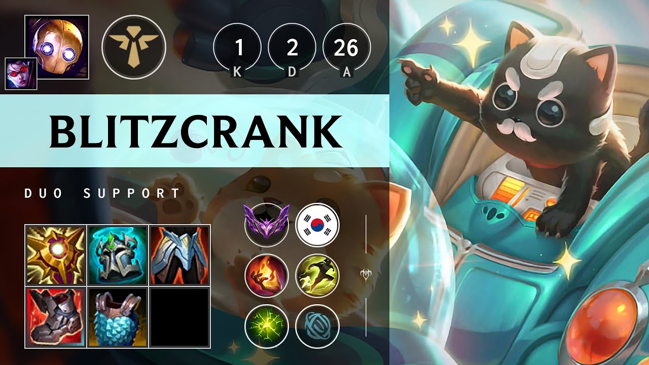 Blitzcrank Support vs Karma - KR Master Patch 25.16
