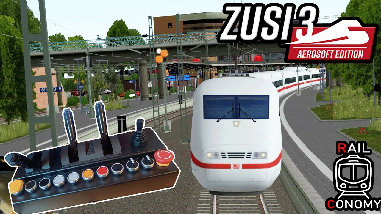 2 1/2 Stunden ohne Zwangse?- Mit dem ICE durch halb Deutschland / Zusi 3 Railconomy TSC X Controller