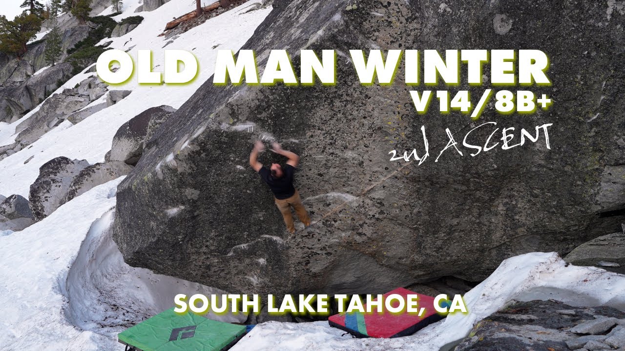 UNCUT: Old Man Winter V14/8B+ (2nd Ascent)