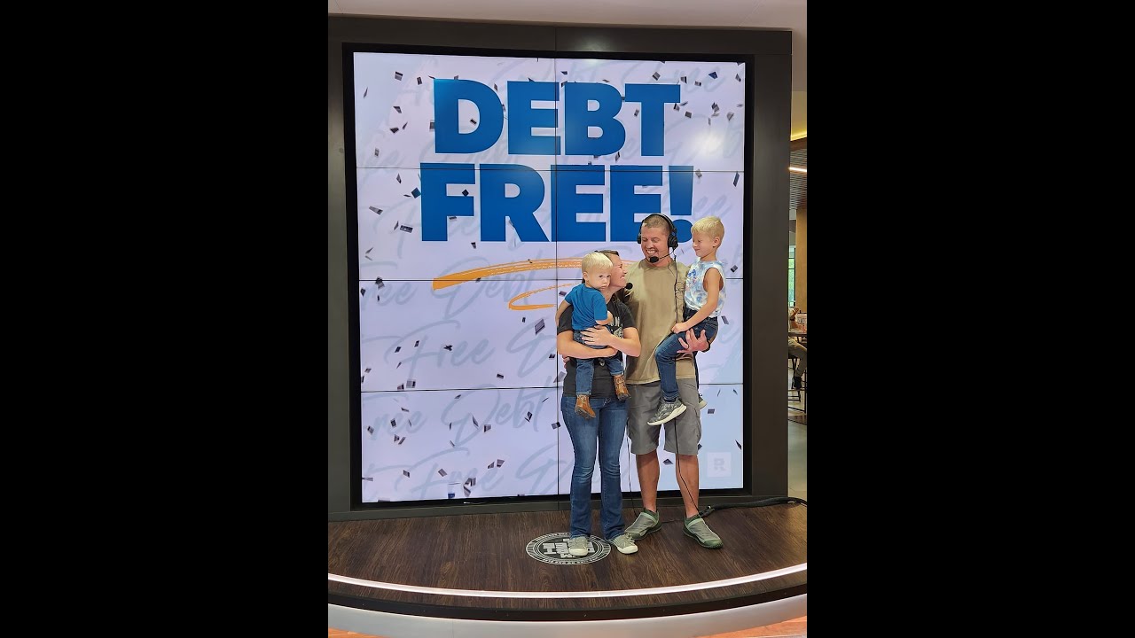 Kyle and Tiffany Debt Free Scream at Ramsey Solutions!