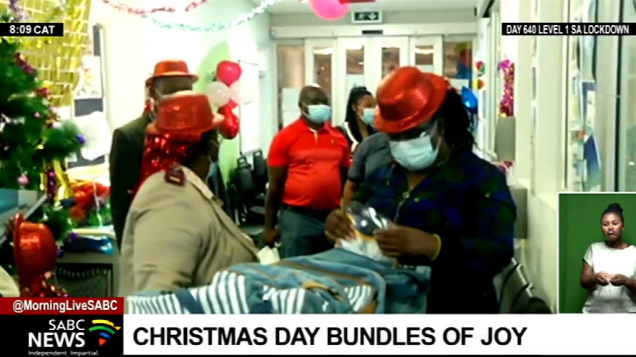 Christmas Day bundles of joy receive gifts in South Africa