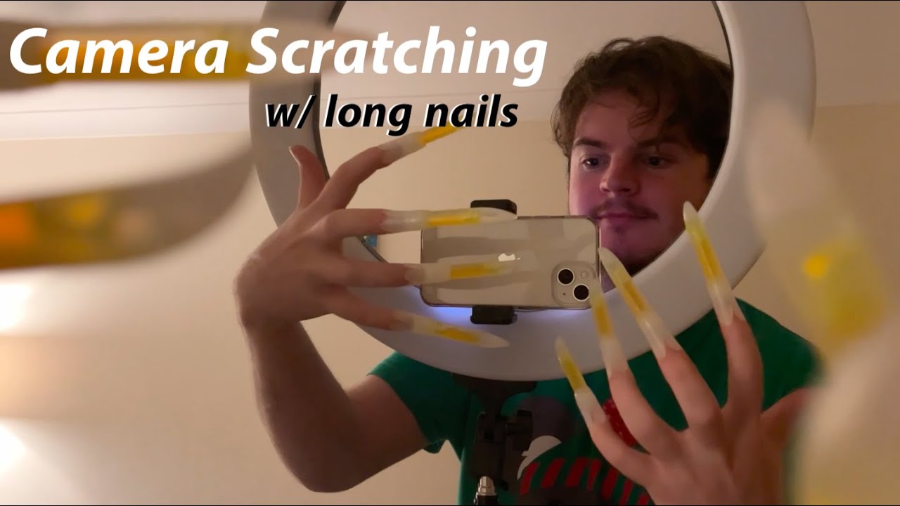 Lofi Fast & Aggressive ASMR Hand Sounds, Camera Scratching w/ Long Nails + Visual Triggers
