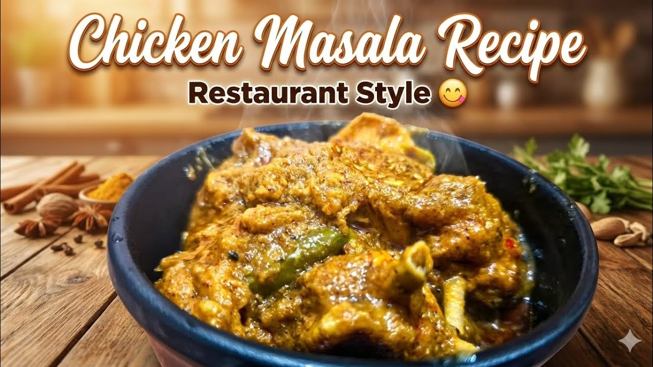 Restaurant Style Chicken Masala | Chicken Curry Recipe