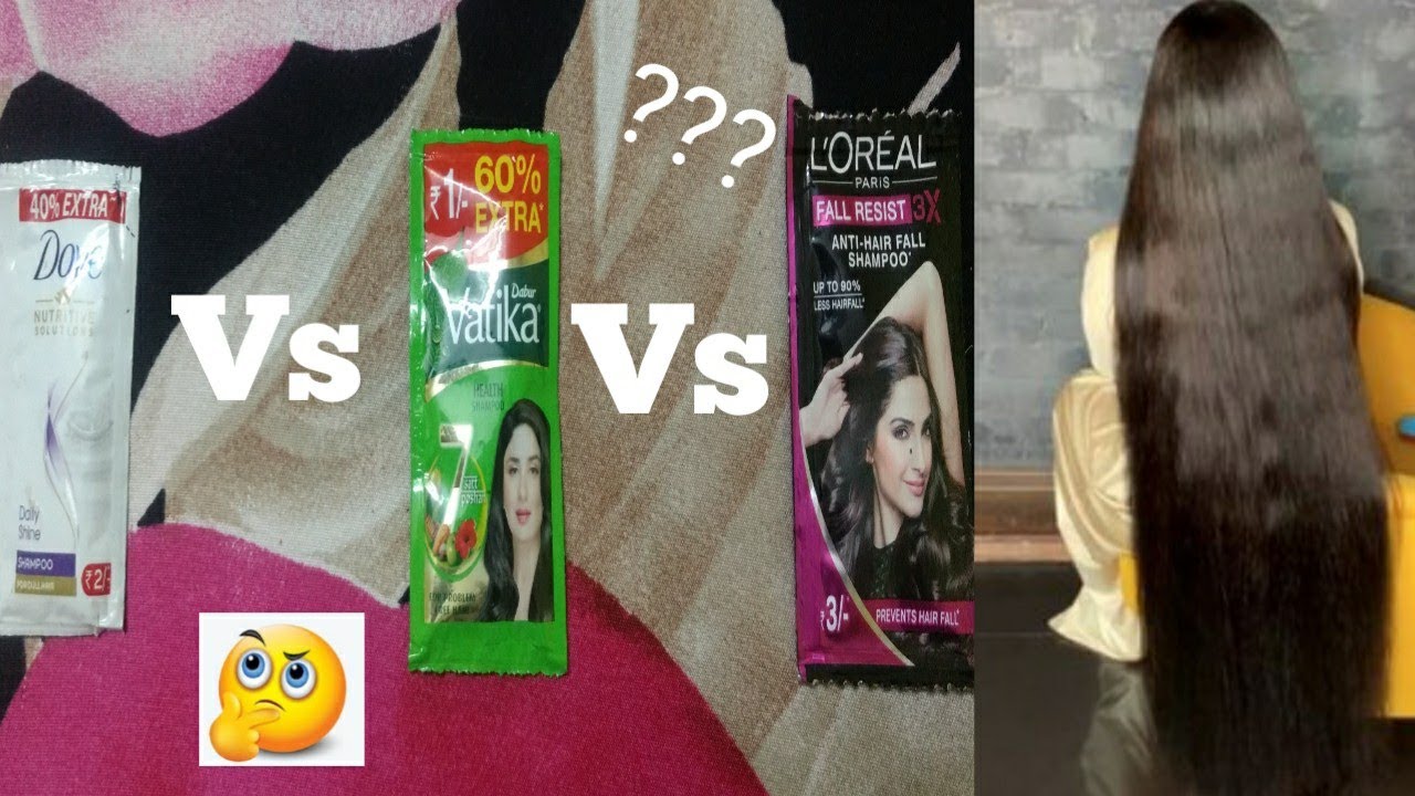 Haircare-बालों को लंबा और घना करें इस Shampoo से | DOVE Vs LOREALPARIS Vs VATIKA|Like Sohini