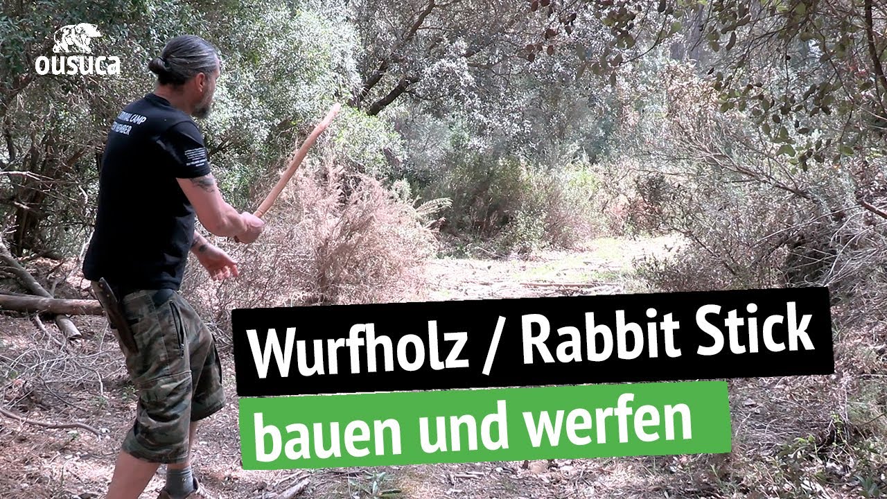 Wurfwaffe / Wurfholz / Rabbit Stick (Kylie) bauen und werfen