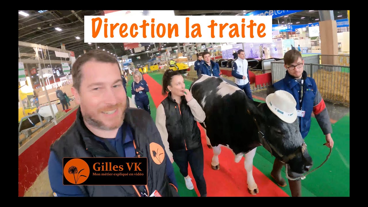 La traite des vaches au salon de l&rsquo;agriculture