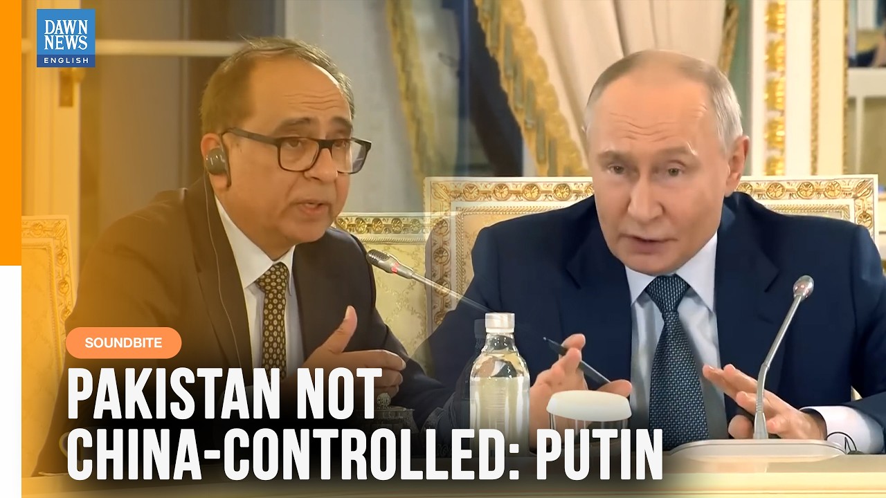WATCH: Putin Dismisses Indian Journalist Claim About China's Control Over Pakistan | Dawn News