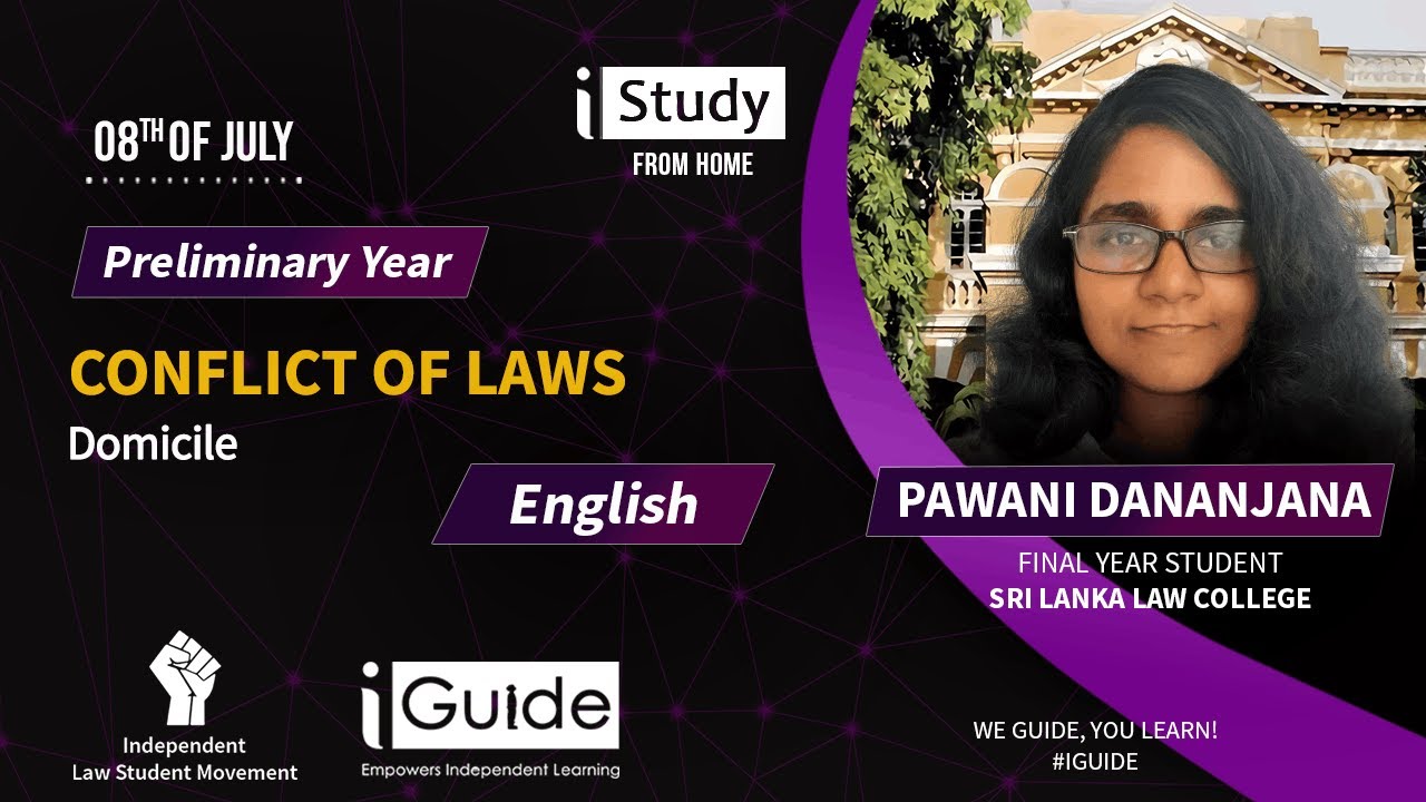 Study Session on Conflict of Laws | Pawani Dananjana | Domicile | Preliminary Year