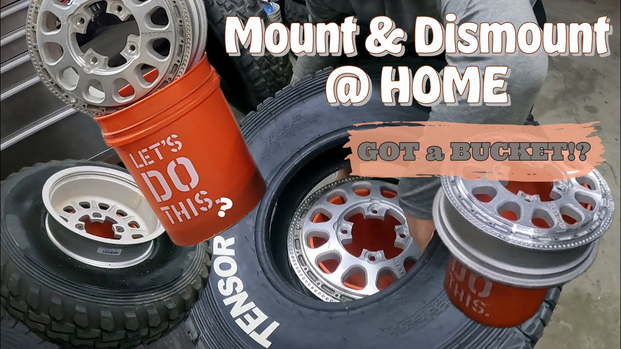 Mount & Dismount Wheels & Tires Home Depot Bucket #method #wheels #tensor #tires #homedepot #howto