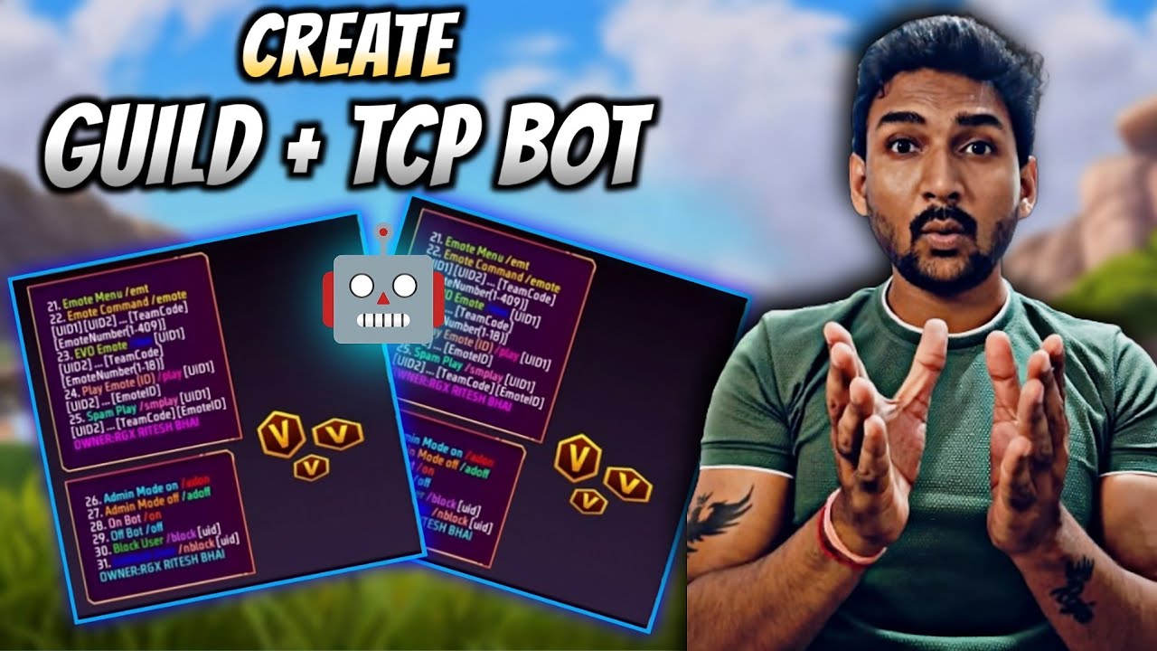 HOW TO CREATE TCP + GUILD BOT V2 🤖 | FREE FIRE BOT VERSION 2 😱