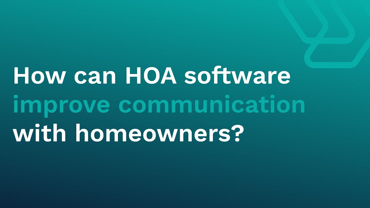 How can HOA software improve communication with homeowners?