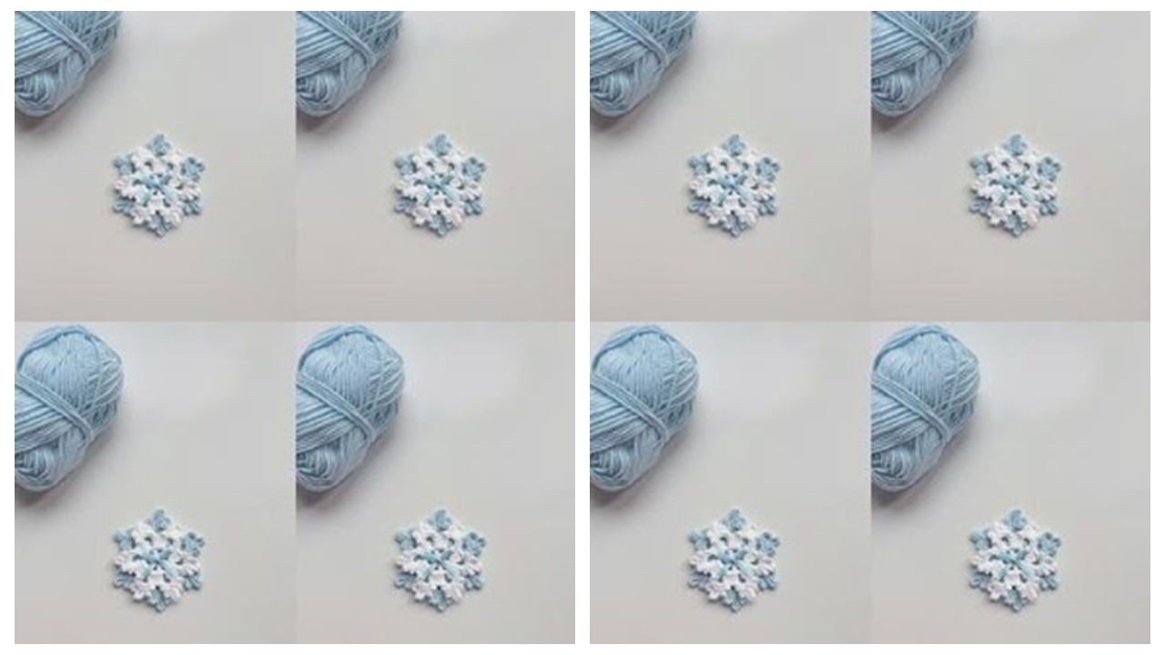 Double-layer Snowflake Crochet Tutorial