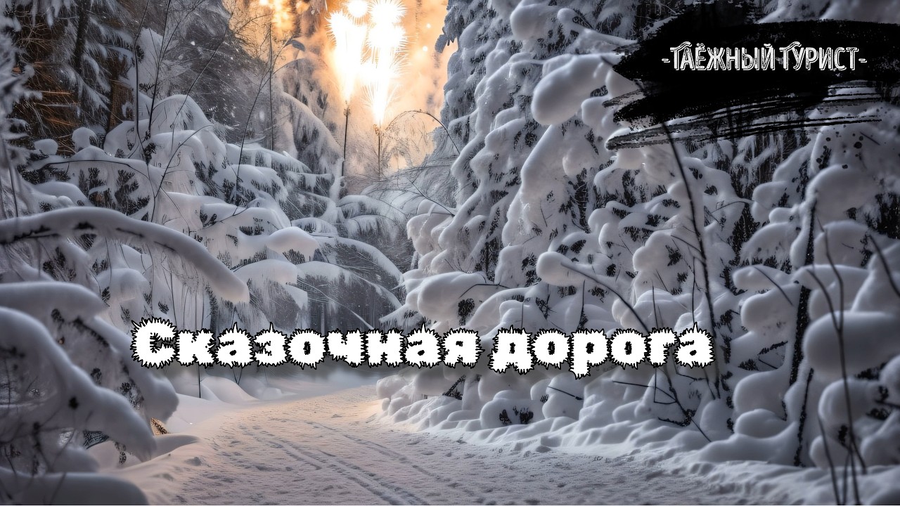 Зимняя таежная дорога! Winter Taiga road!