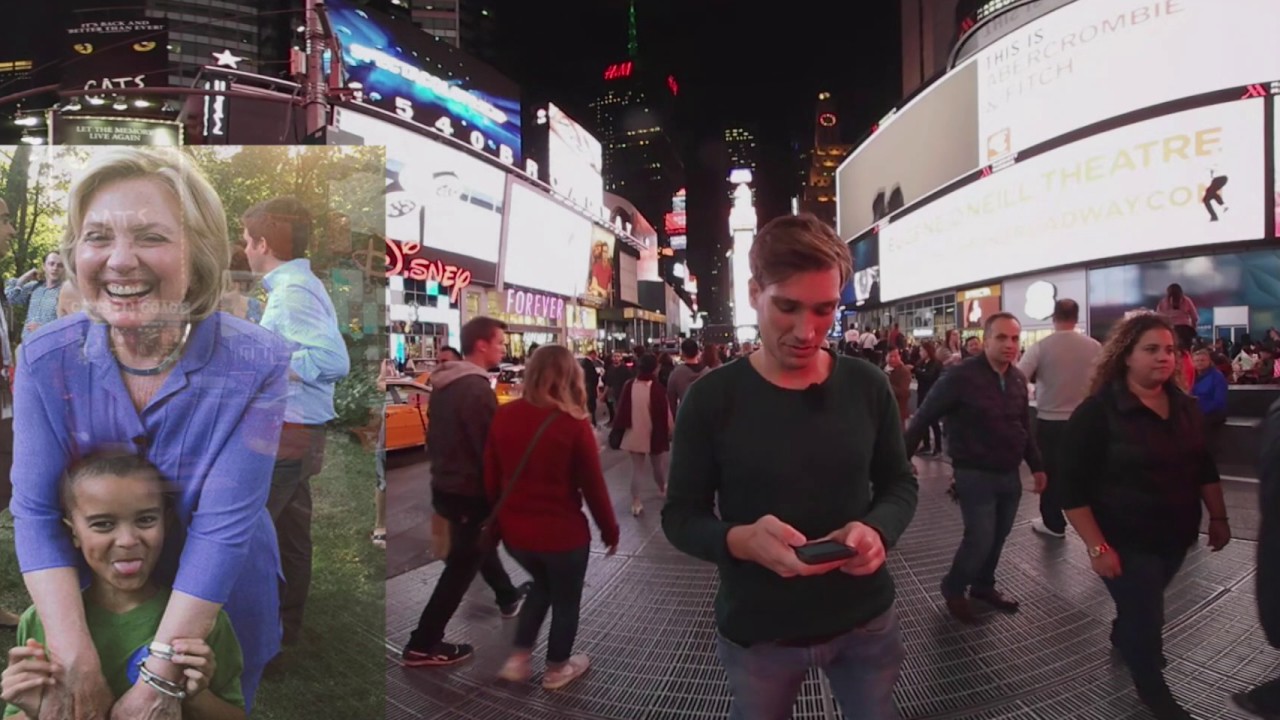 360 video: rondkijken met Lucas en Joris op Times Square