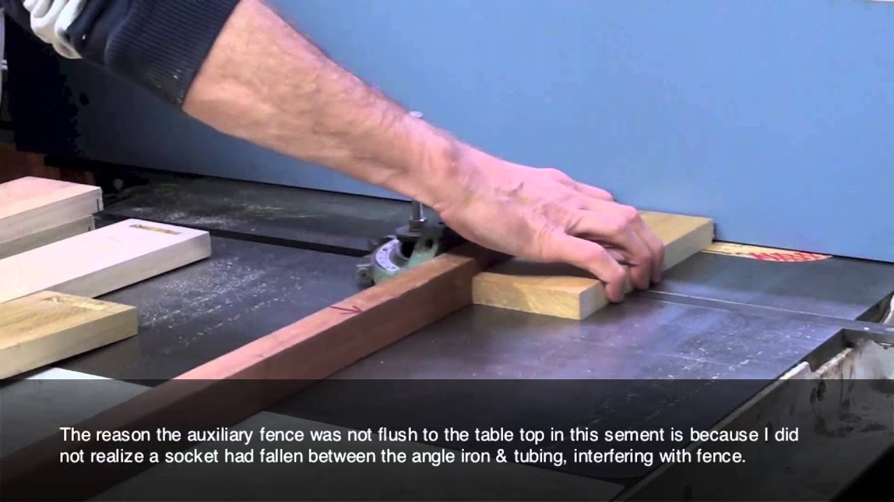 11 of 27: Extension Table Mortise And Tenon -- DIY Biesemeyer Style Guide Rail Series