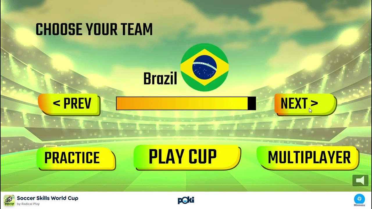 SOCCER SKILLS WORLD CUP poki game