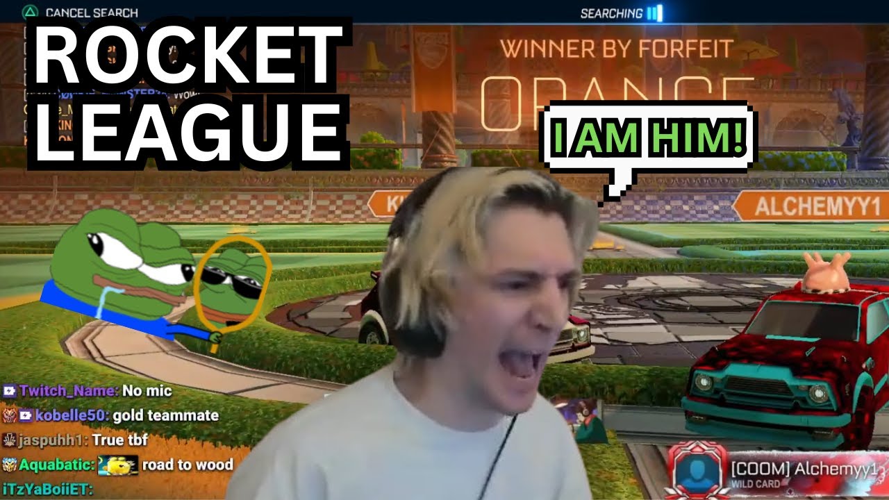 xQc is HIM in Rocket League