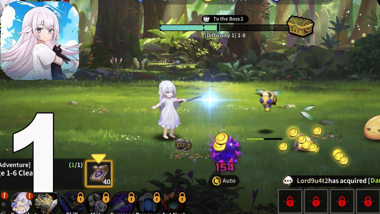 Divine Edge : Idle RPG - Gameplay Walkthrough part 1(iOS,Android)