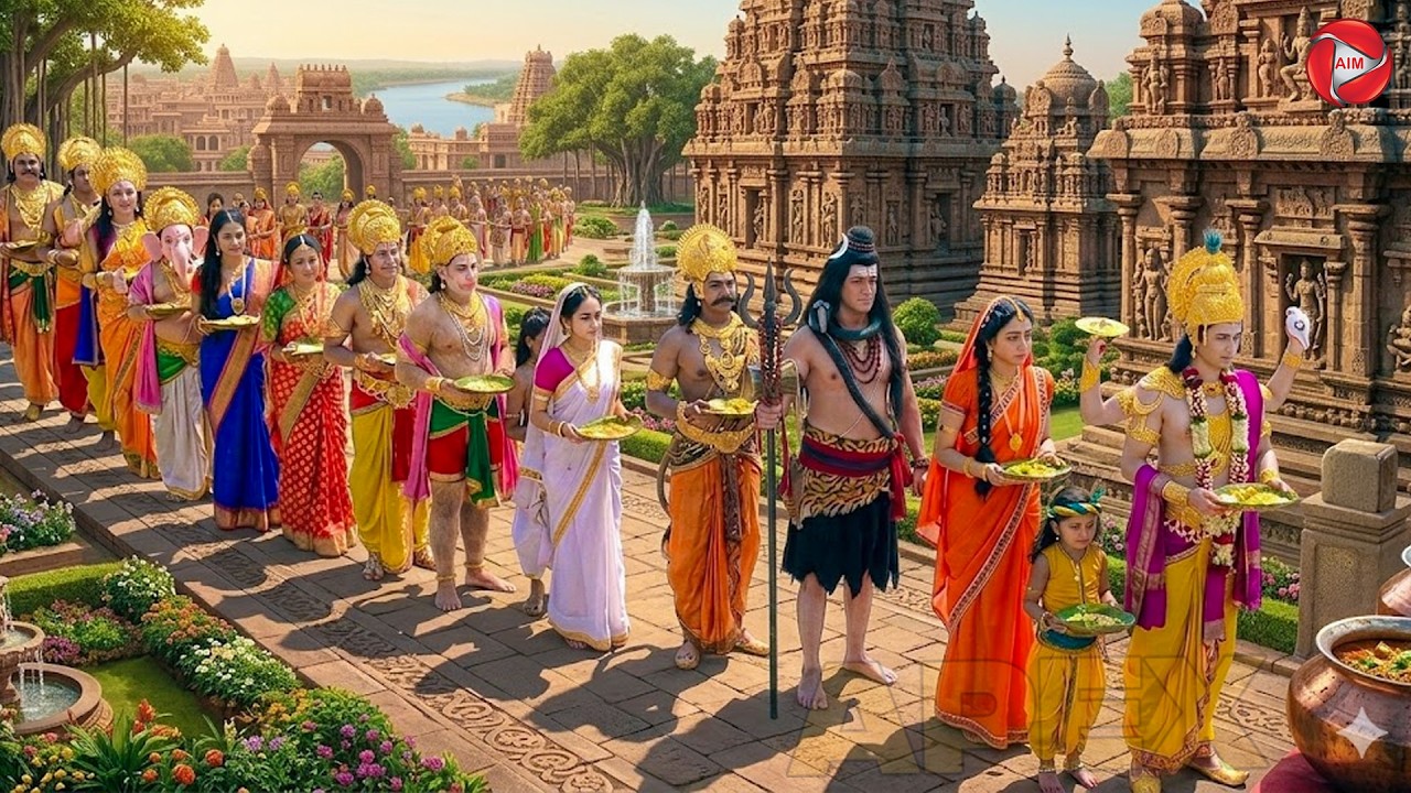 गोकुल के भंडारे में सभी देवता खुशी-खुशी लाइन में लगे | यशोमती मईया के नंदलाला | Shree Krishan Leela