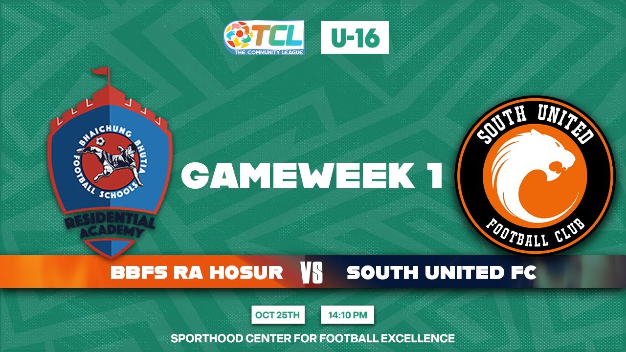 The Community League U-16 | Gameweek 1 | Match 3 | BBFS RA Hosur vs South United FC