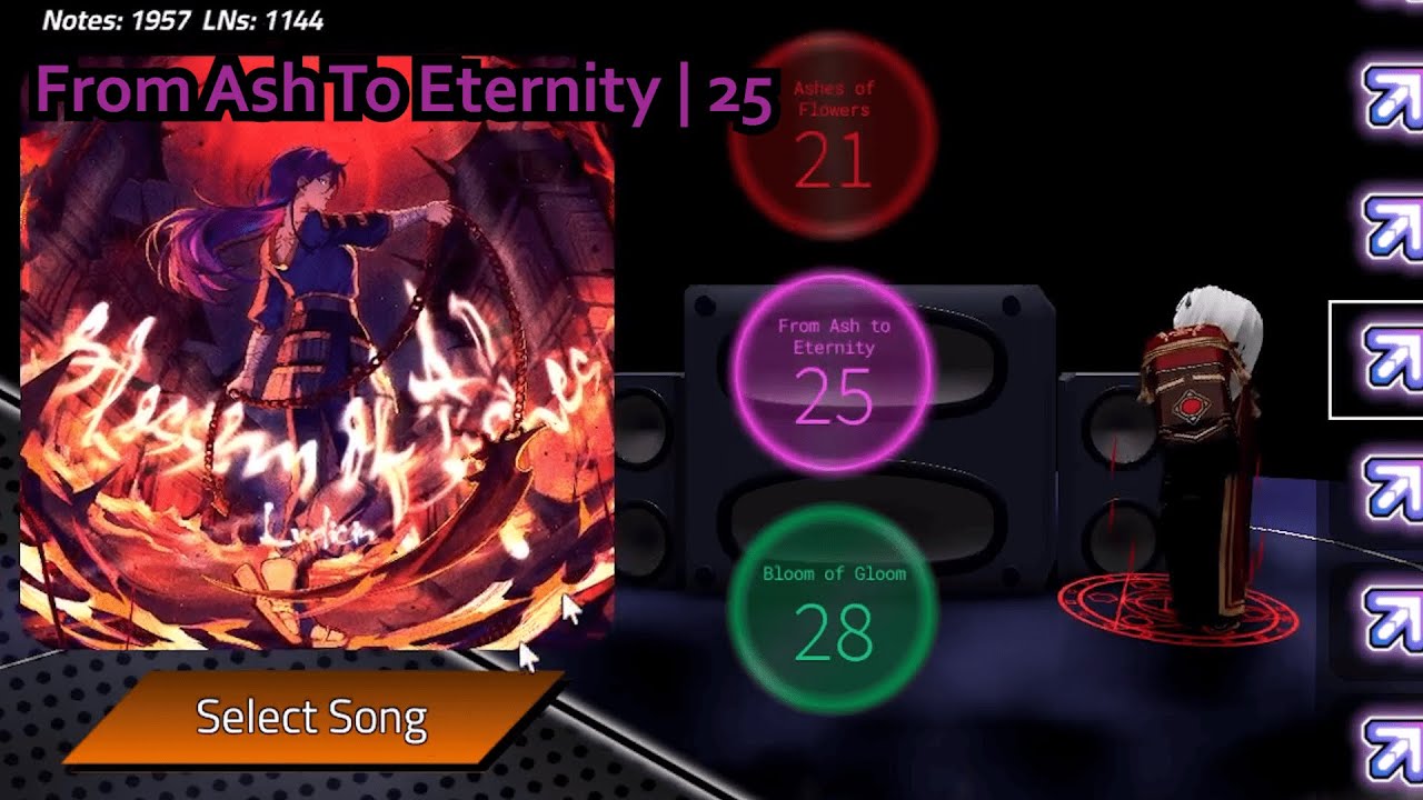 Non Funkin - Ludicin - Blossom of Ashes (From Ash To Eternity | 25) [Roblox : Basically-FNF-Remix]