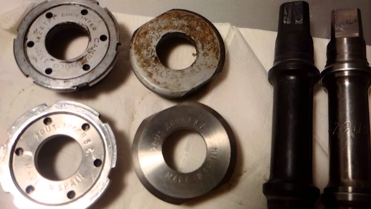 Vintage Bottom Brackets: Campagnolo steel vs. Zeus 2000 titanium