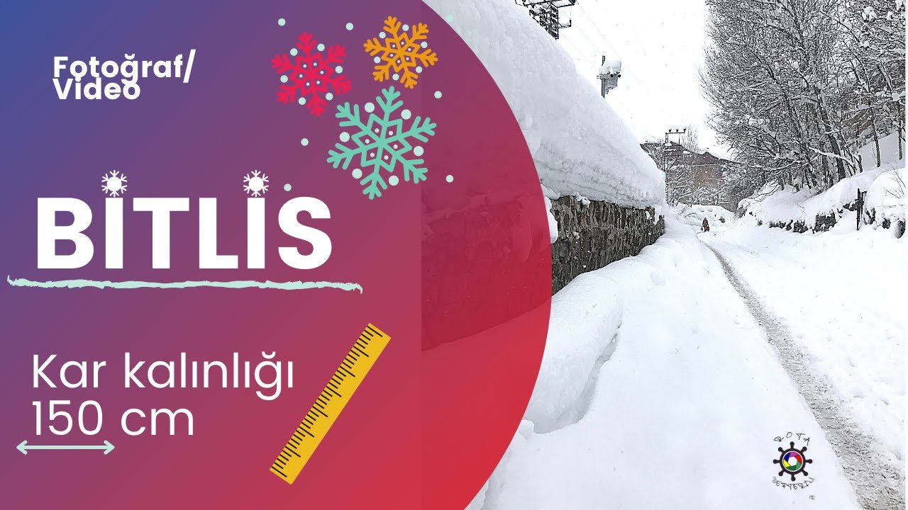 Kar'ın BAŞKENTİ !!.  BİTLİSTE KIŞ // Kar kalınlığı 150 cm // #bitlis #zeydanmahallesi #muştakbaba