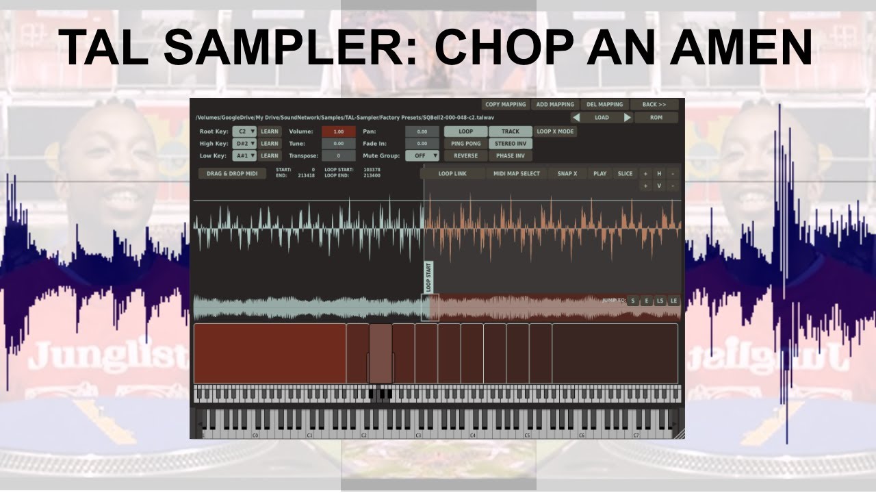 TAL-Sampler: How to Chop Amen Breaks