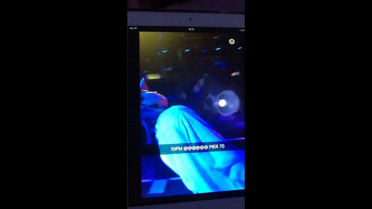 Pharrell's first Snapchat story at Pier 70 in San Fransico. (05/02/16)