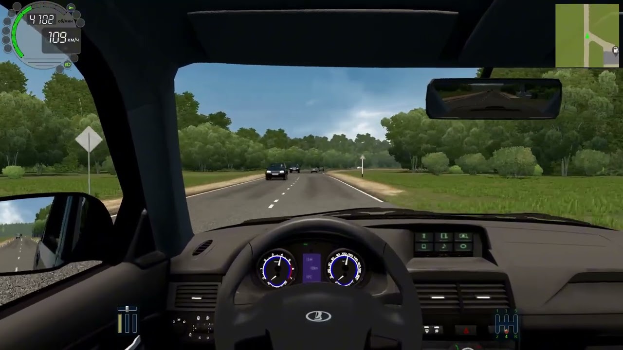 🖤НА ПРИОРЕ НА ДАЧУ ЧЕРЕЗ ГОРЫ В CITY CAR DRIVING! (Logitech g920)🖤