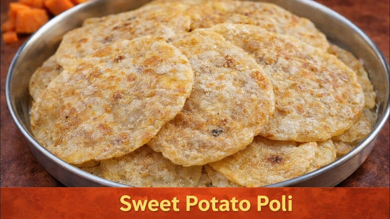 Sweet potato poli#polirecipe#traditionalrecipe#alltimefavoriterecipe#kidsspecial#deliciousfood 