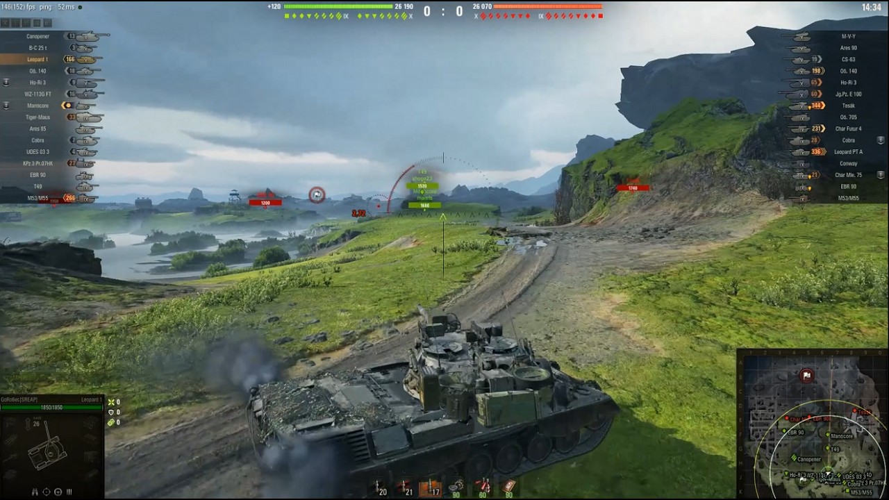 Leopard 1 супер снайпер винищувач на Нордскар! Replays від підписника!