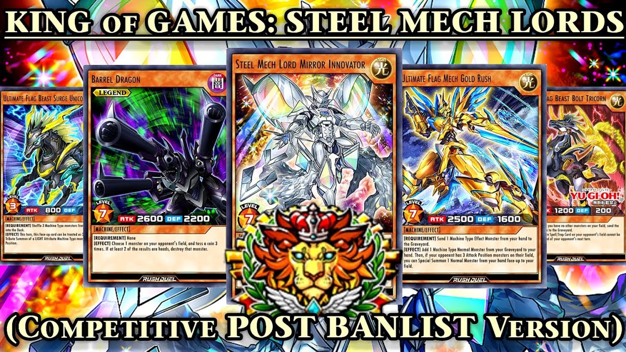 KING of GAMES: POST BANLIST STEEL MECH LORD Mirror Innovator | Light Machines [Duel Links]