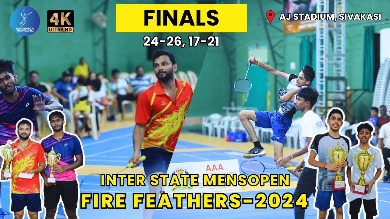 BHARATH SANJAI / MOHAMED REHAN vs KISHORE / ROHITH | FINALS | MEN'S DOUBLES - FIRE FEATHERS-2024