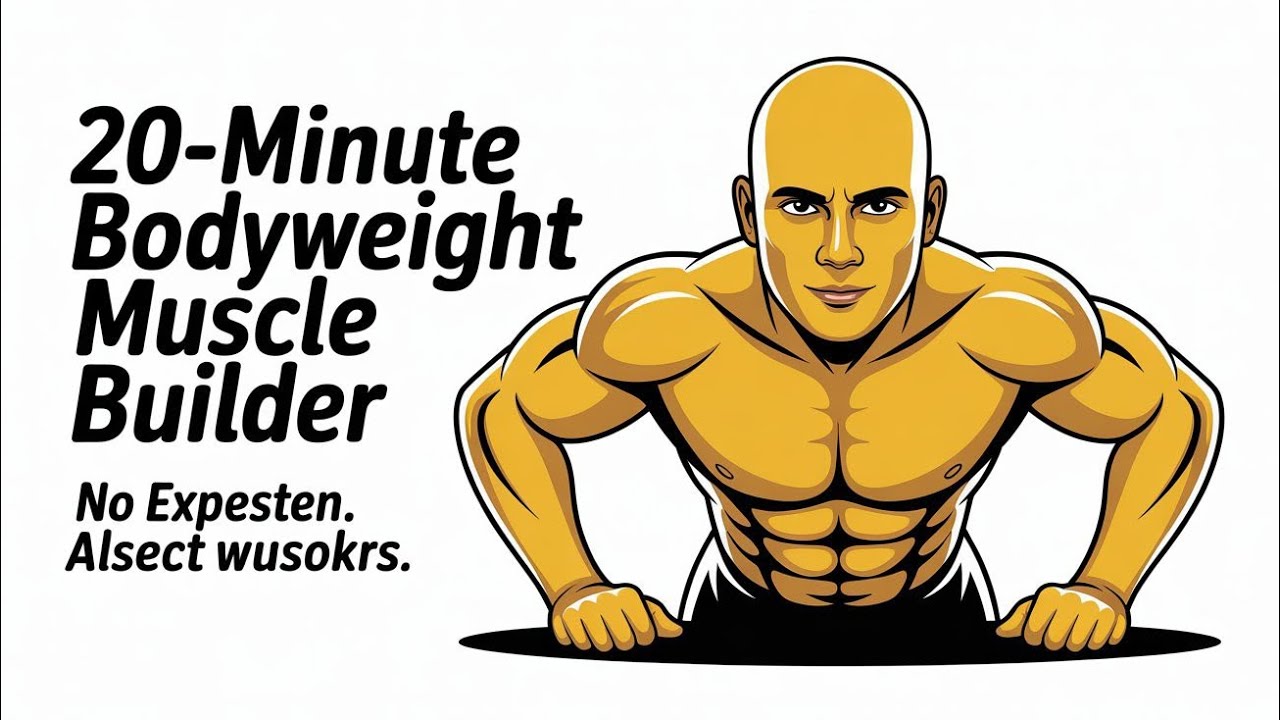 20-Minute Bodyweight Muscle Builder – No Equipment, Real Gains!