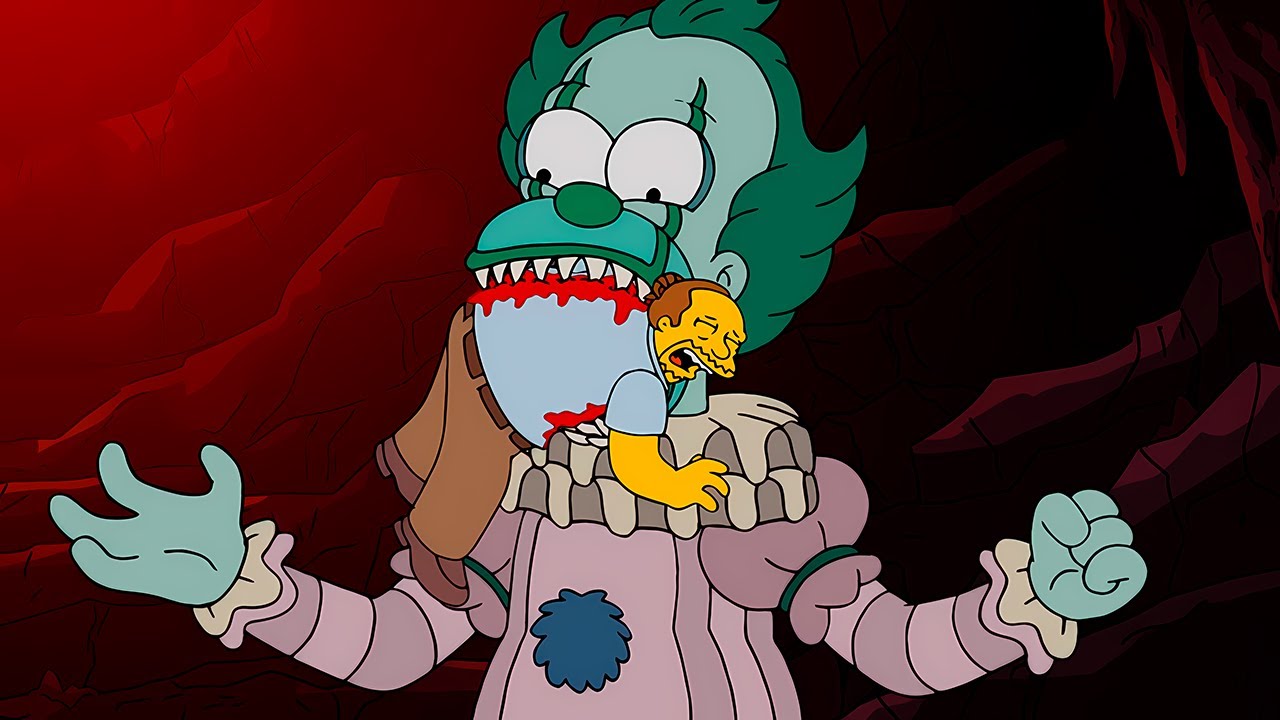 THE CLOWN IT INVADED THE SIMPSONS - TREEHOUSE OF HORROR