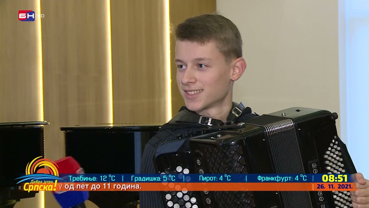 Miloš Milivojević, mladi harmonikaš iz Banjaluke (BN TV 2021) HD