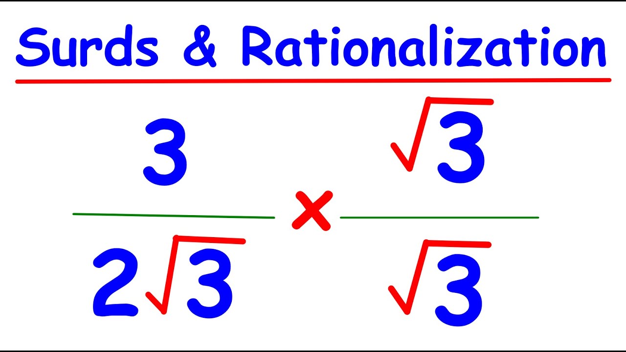 Surds Made Easy! Rationalization Explained Step by Step