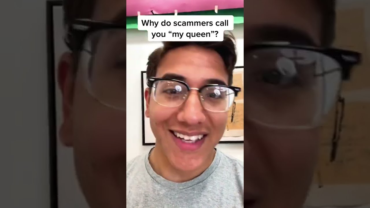Romance Scammers Call You My Queen Explained #shorts