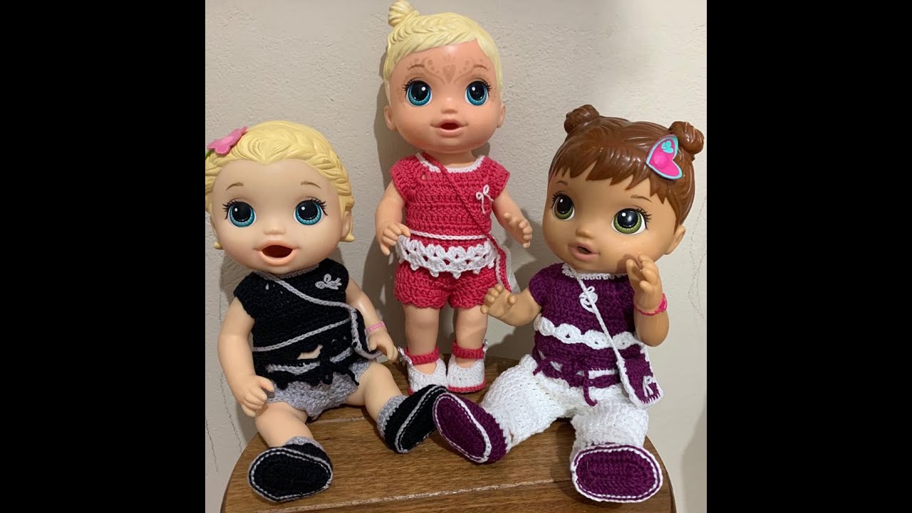 Roupinha para baby alive em crochê (macaquinho)