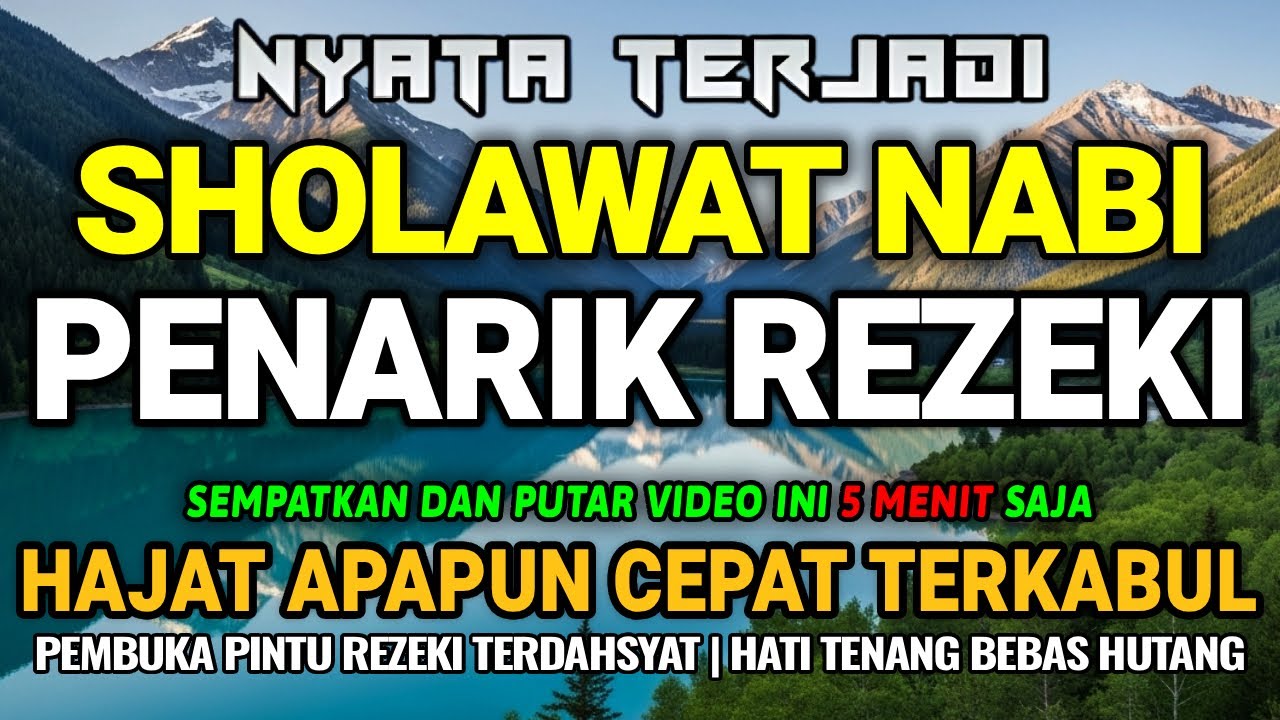 SHOLAWAT NABI PENARIK REZEKI PALING MUSTAJAB, Sholawat Nabi Muhammad SAW, Salawat Jibril Termerdu