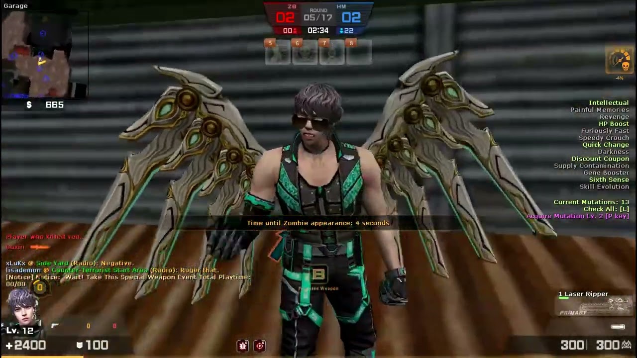 Counter-Strike Nexon: - Studio Zombie Z Mod Online Gameplay on de_nuke Map